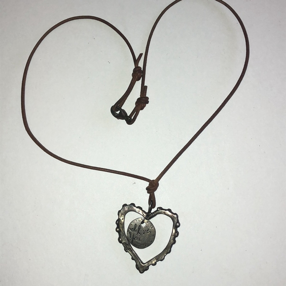 Jes MaHarry Sterling Silver Initial C I Love You Heart Pendant Necklace - Picture 4 of 9